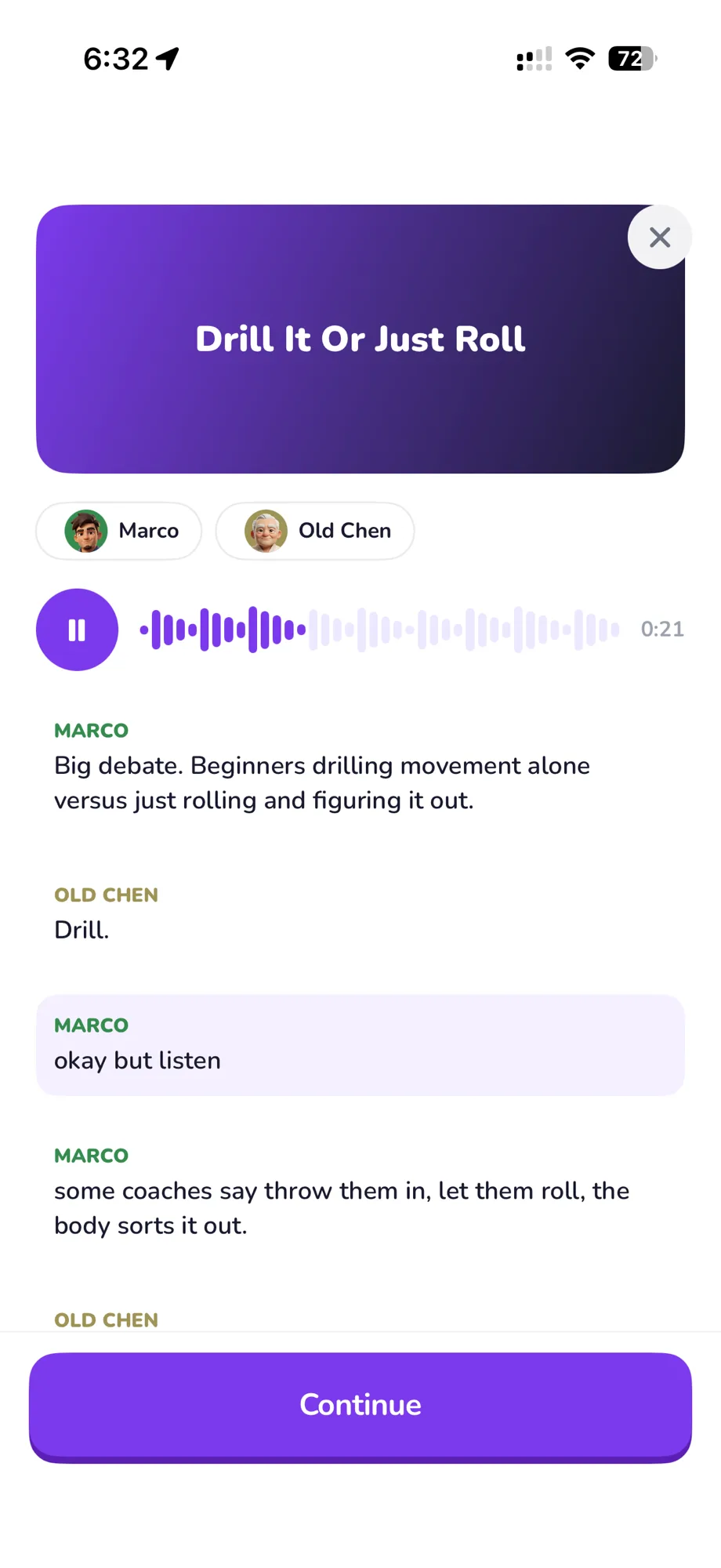 An Underhook theory podcast player